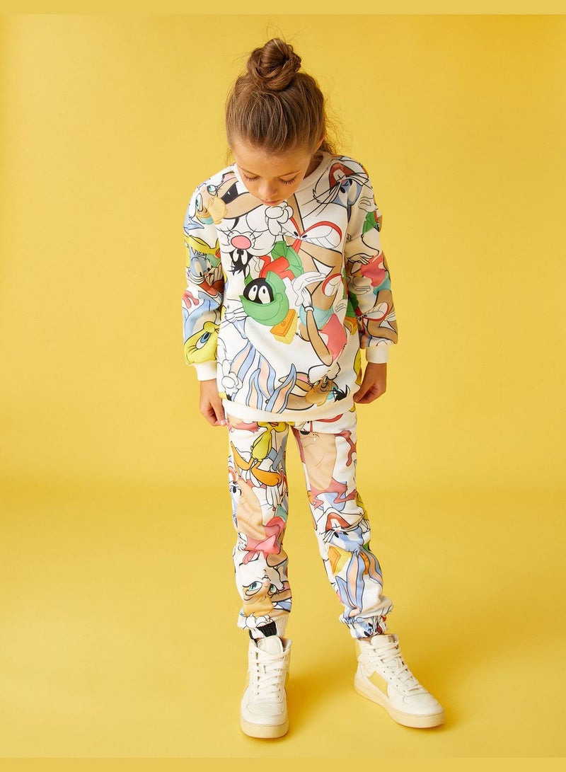 Looney Tunes Printed Licensed Sweatpants.