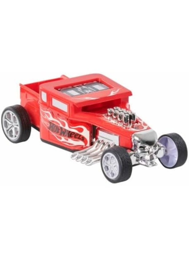 Hot Wheels Fast Racer Pullback cars and truck Vehicle for kids Age 3+ (Bone Shaker Red)