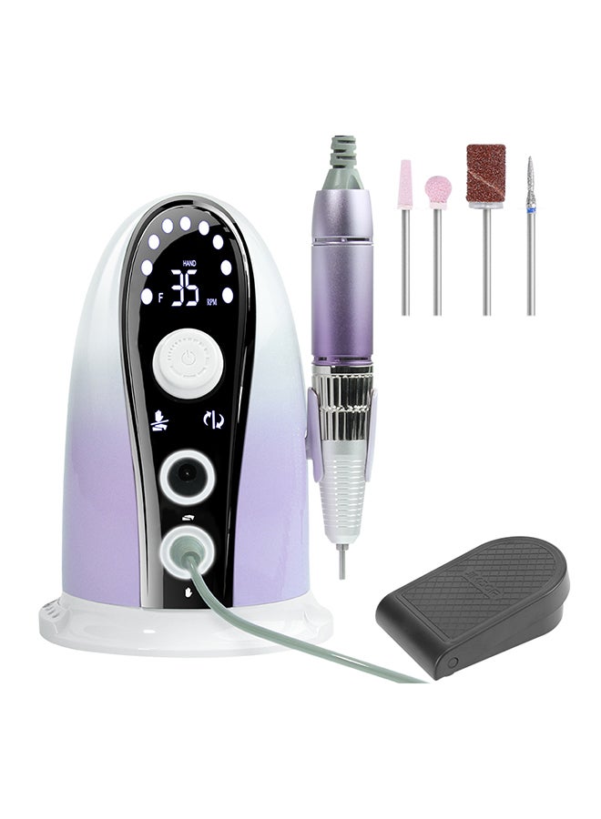 Professional Nail Salon 35W Nail Drill Machine Electric Nail File 35000Rpm Jmd-305 - Purple