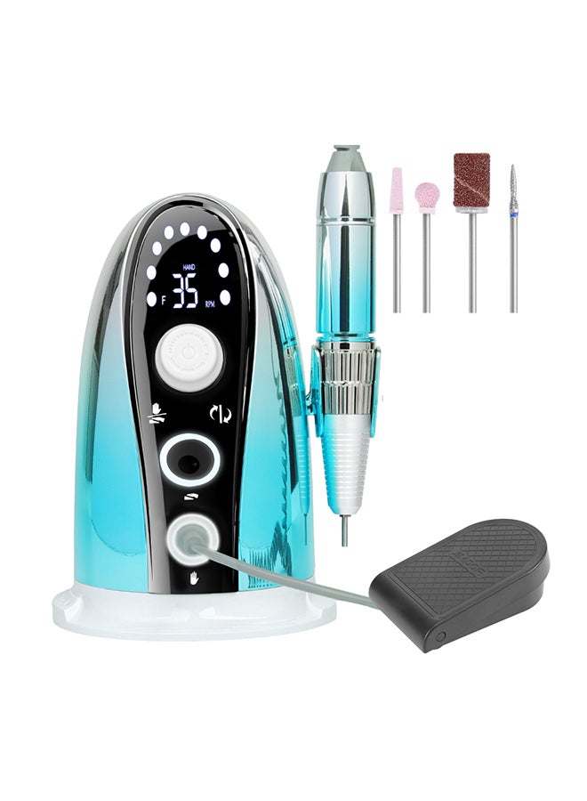 Professional Nail Salon 35W Nail Drill Machine Electric Nail File 35000Rpm Jmd-305 - Blue