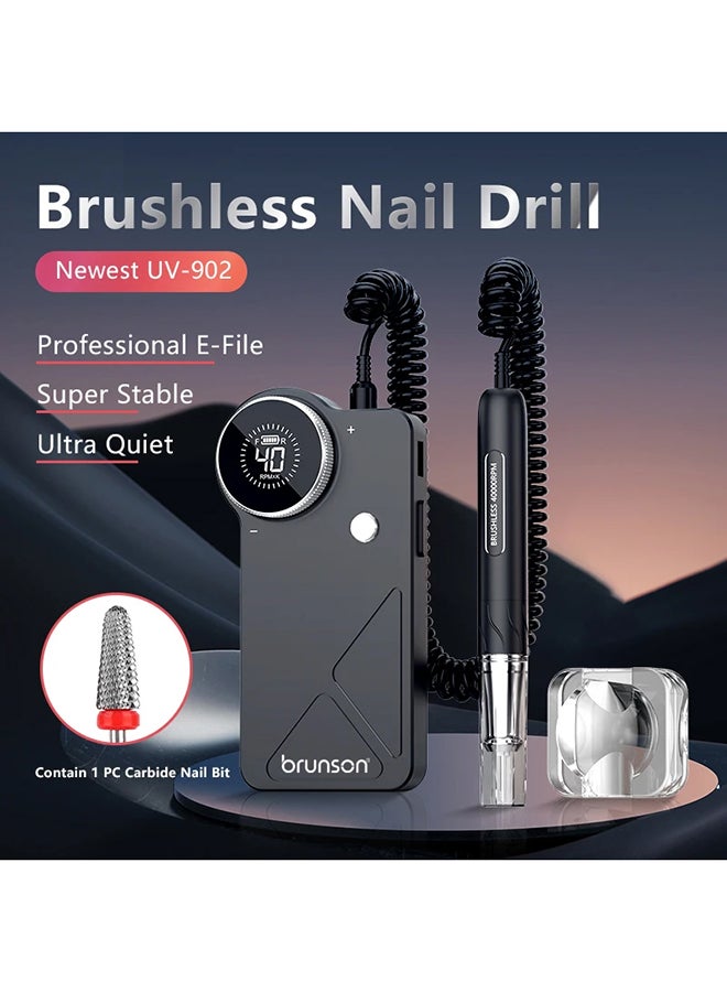 Professional Nail Drill Machine 902 Brushles 40000Rpm