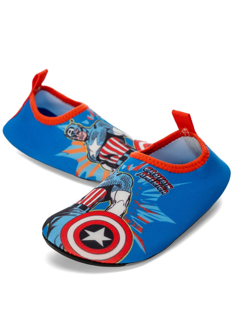 Comic Kicks By UrbanHaul Marvel Captain America  Aqua Shoe For Boys