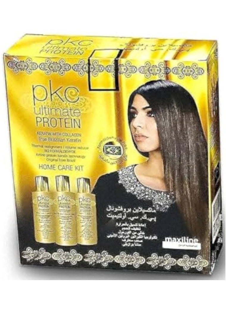 PKC Ultimate Protein Keratin With Collagen Straightening Professional Home Care Kit