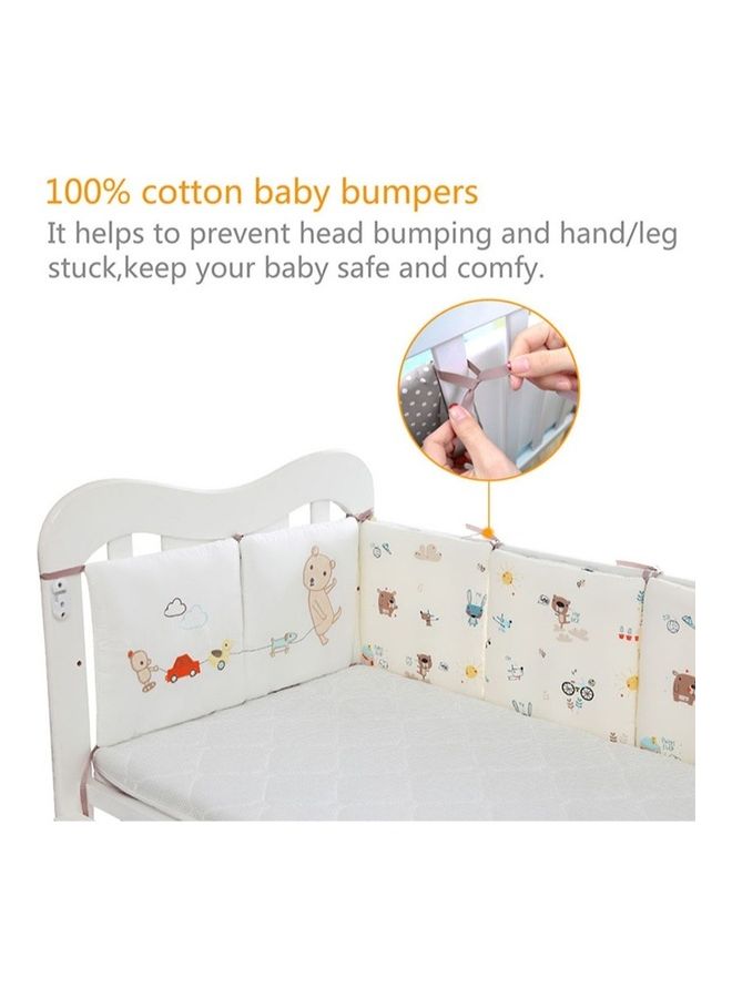 6-Piece Washable Baby Bedding Bumpers Crib