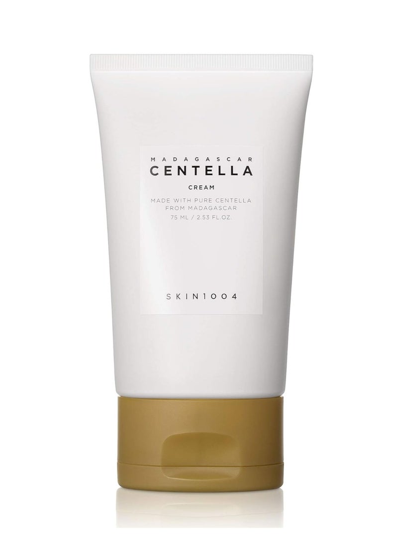 Madagascar Centella Cream - 75ML, Quadruple Ceramide Complex, Strengthens Skin Barrier, Moisturizes and Soothes Dry, Sensitive Skin Brown