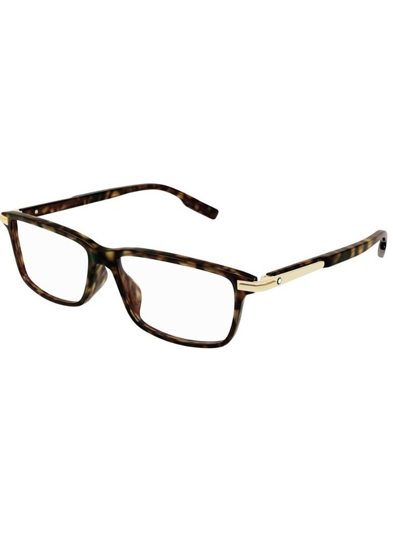Mont Blanc Rectangle MB0217O 002 55 Eyeglass Frame
