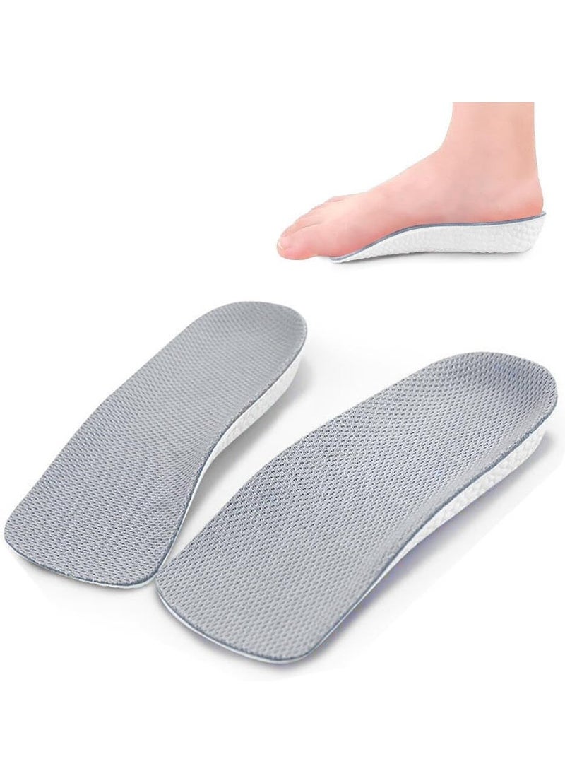 1 Pair Inner Height Increasing Insole Heel Lift Foot Pads Invisible Hidden Soft Heel Cushion 2.5Cm