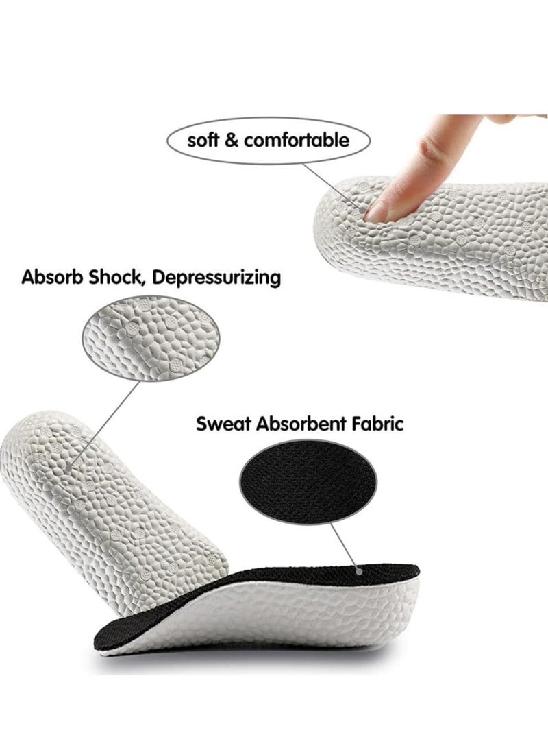 1 Pair Inner Height Increasing Insole Heel Lift Foot Pads Invisible Hidden Soft Heel Cushion Shock Absorption 3.5Cm