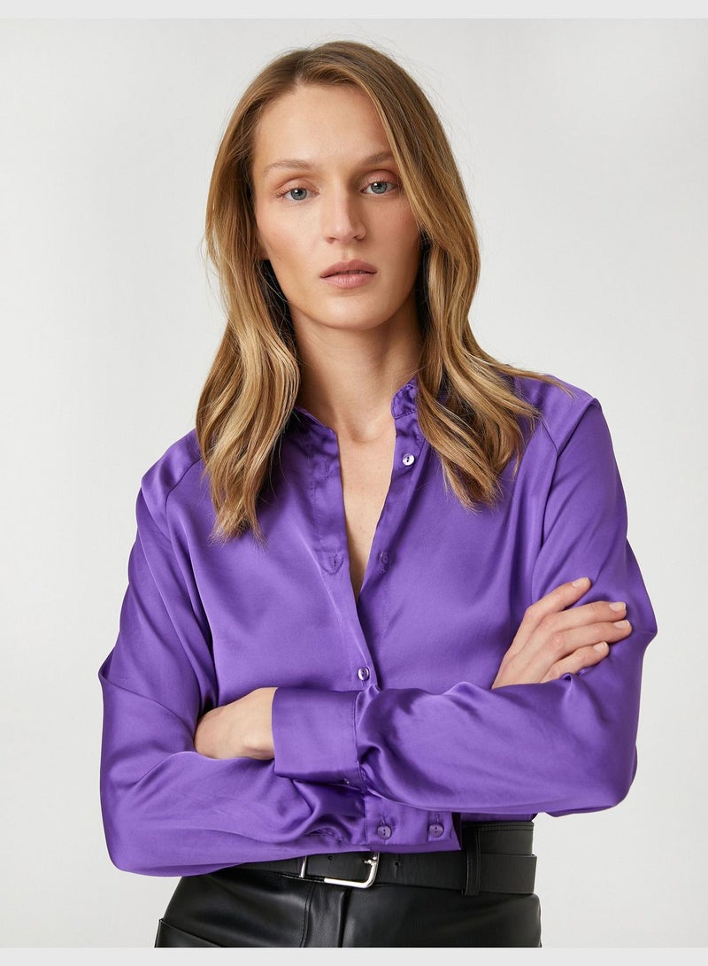 Satin Shirt Long Sleeve