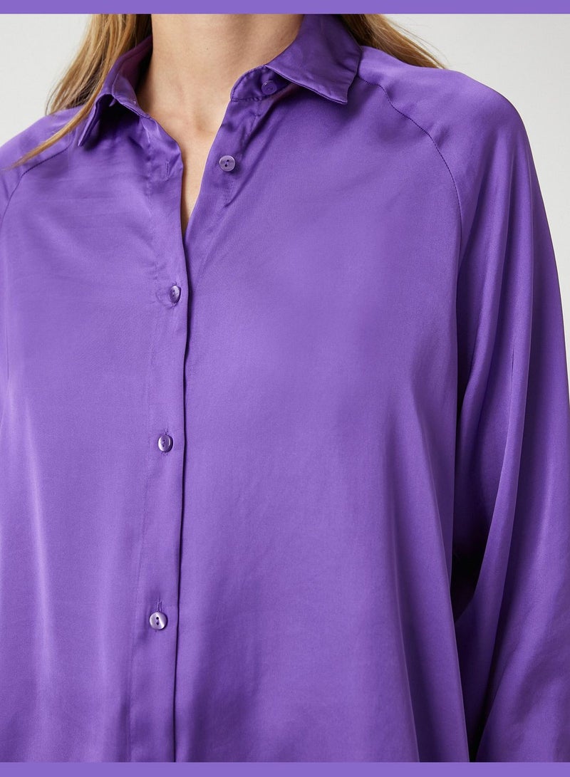 Satin Shirt Long Sleeve