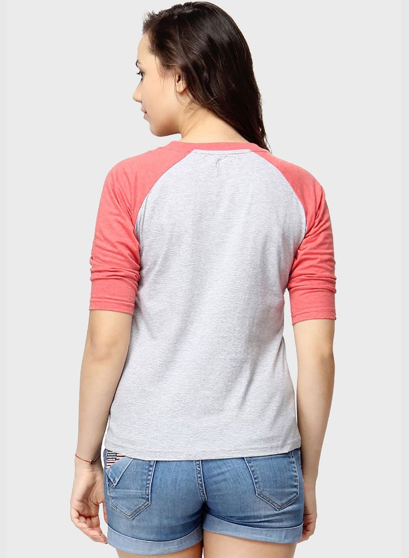 Color block T-shirt