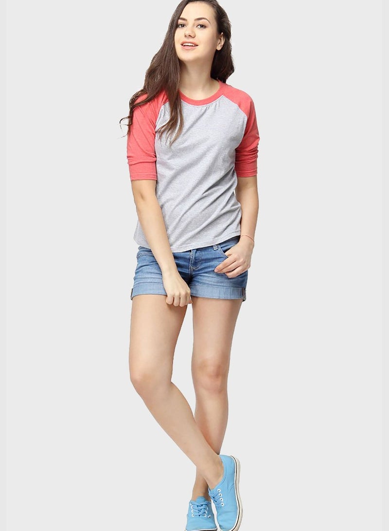 Color block T-shirt