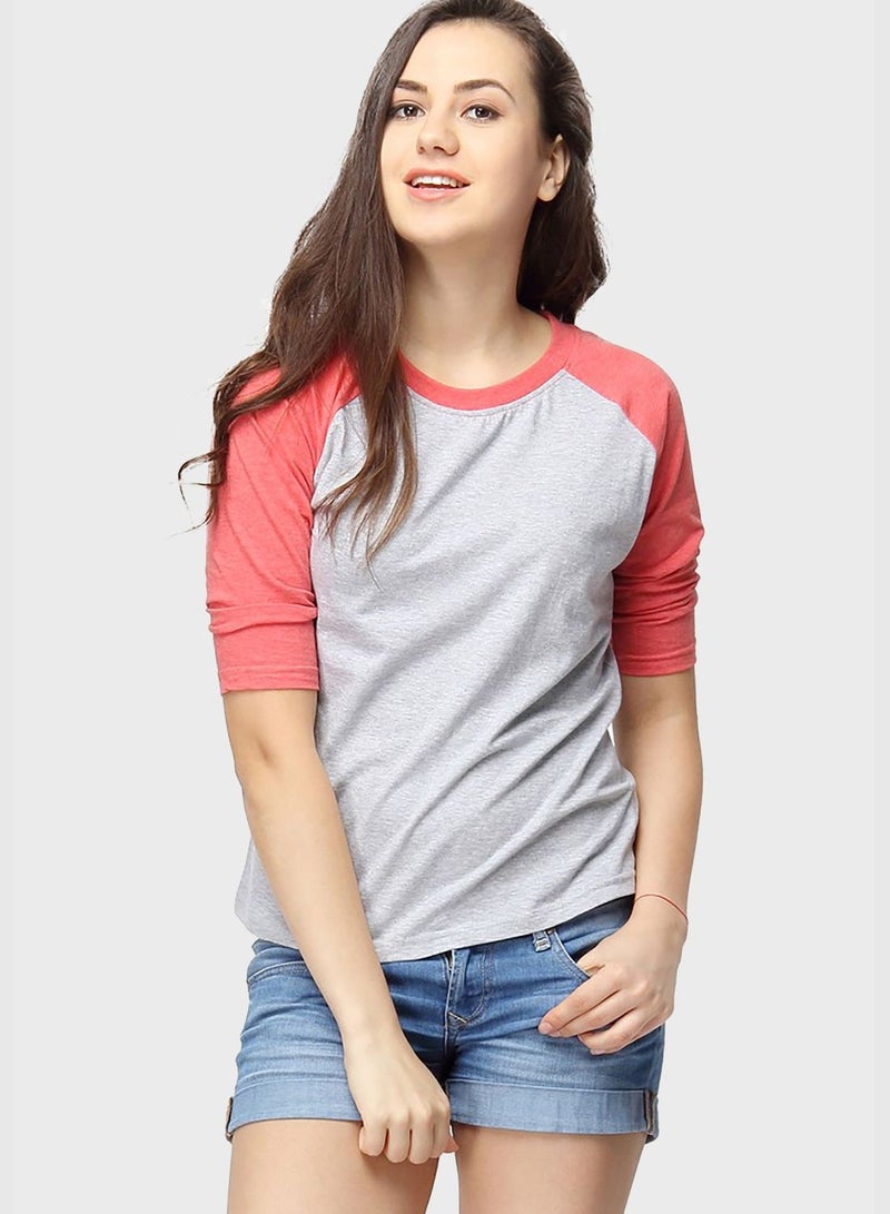 Color block T-shirt