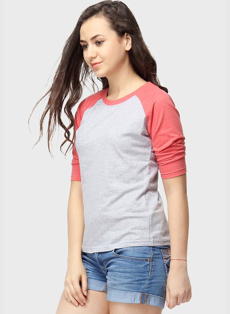 Color block T-shirt