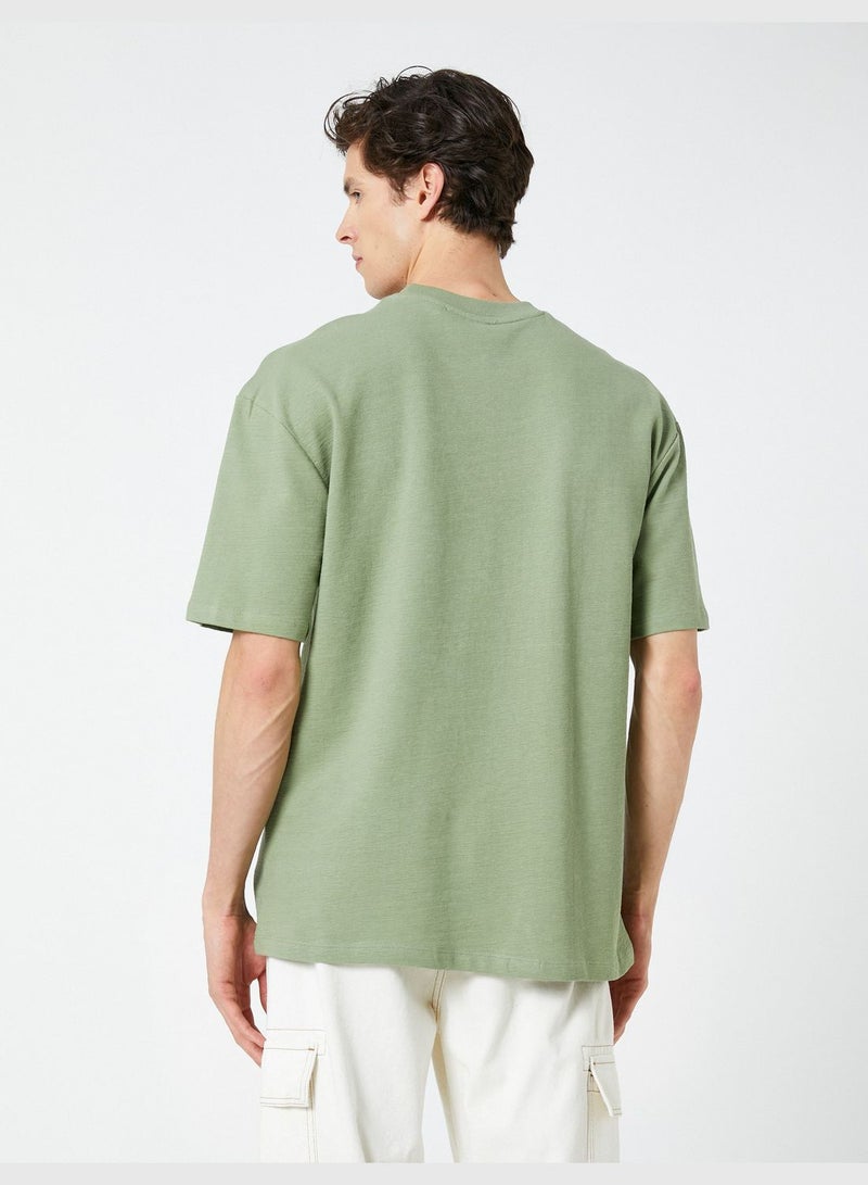 Basic Oversized T-Shirt Crew Neck Short Sleeve