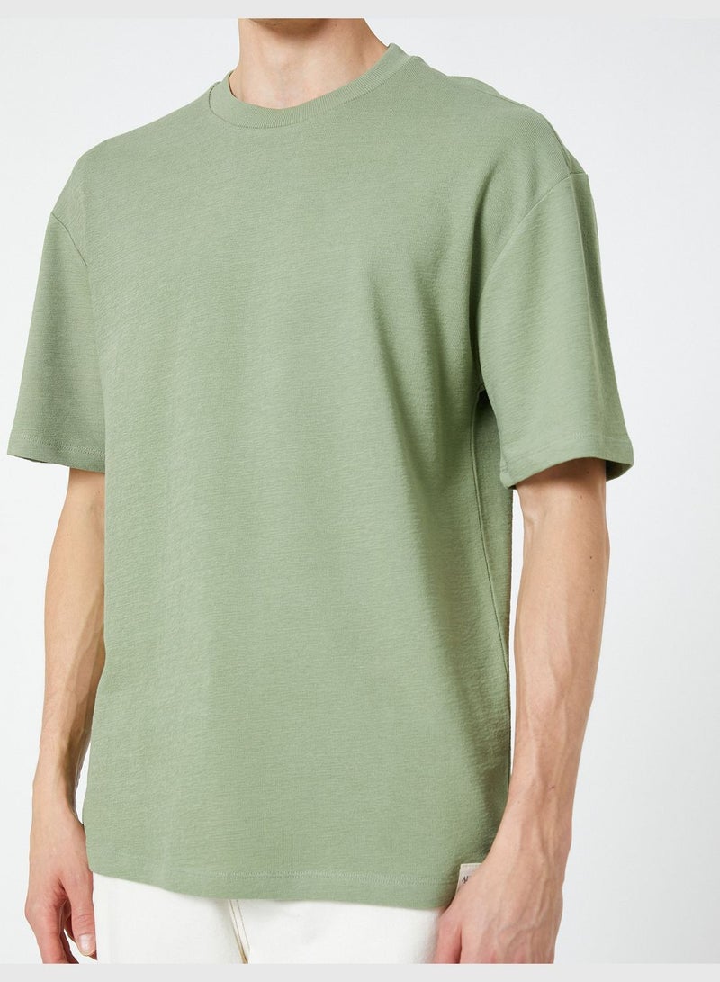 Basic Oversized T-Shirt Crew Neck Short Sleeve