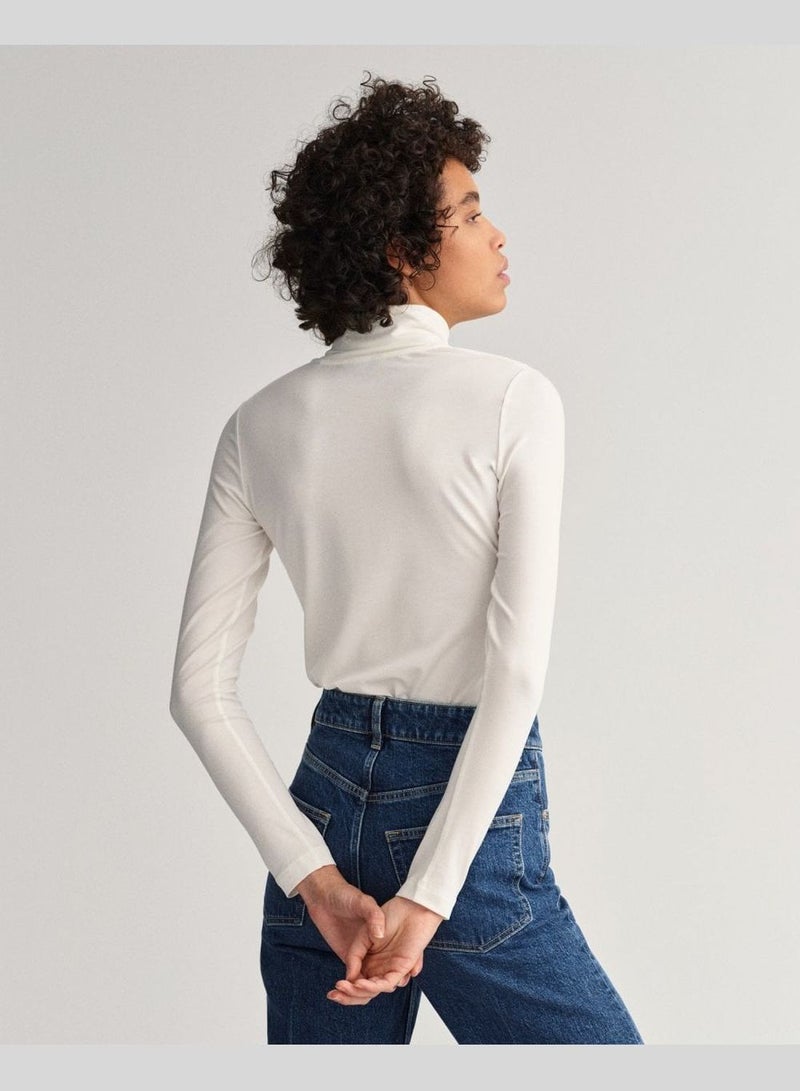 GANT Jersey Long Sleeve Turtleneck Sweater