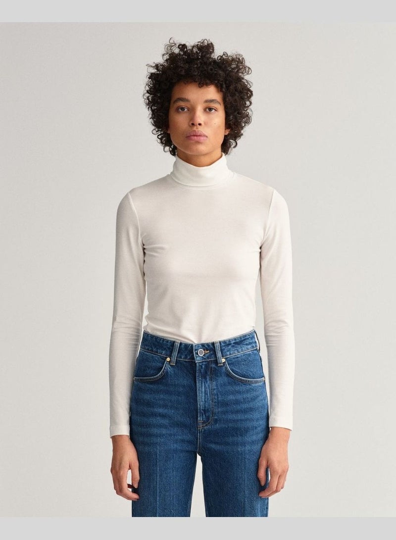 GANT Jersey Long Sleeve Turtleneck Sweater