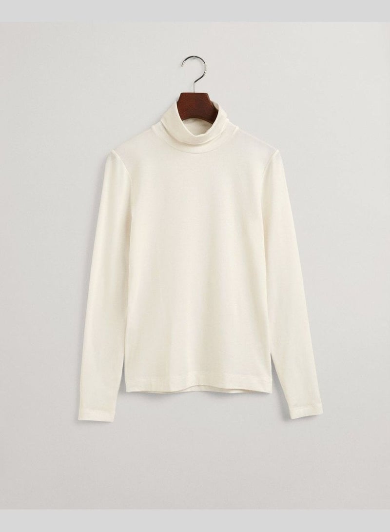 GANT Jersey Long Sleeve Turtleneck Sweater