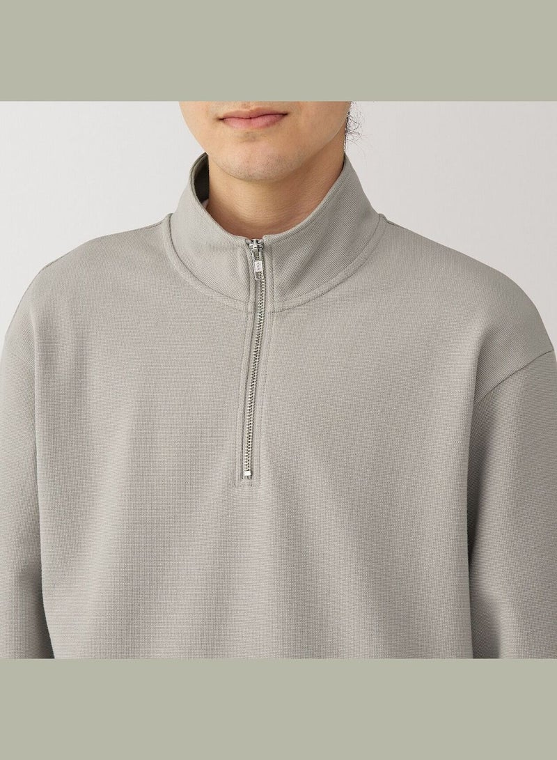 Double Knits Milano Rib Half Zip Pullover