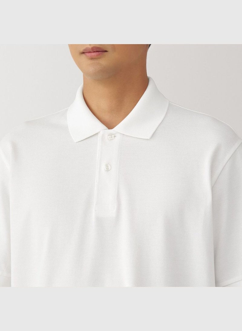 Washed Pique Short Sleeve Polo Shirt