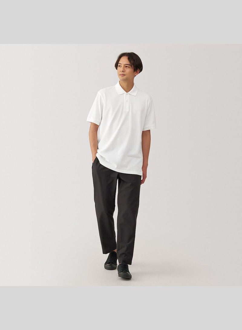 Washed Pique Short Sleeve Polo Shirt