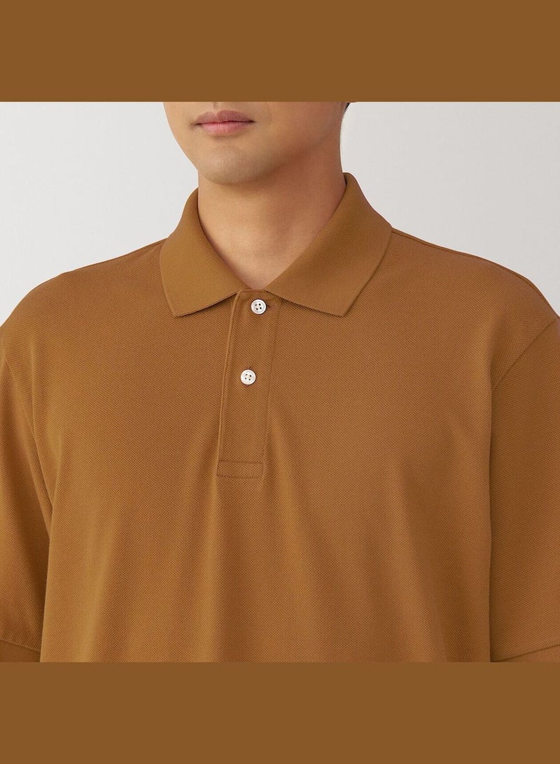 Washed Pique Short Sleeve Polo Shirt