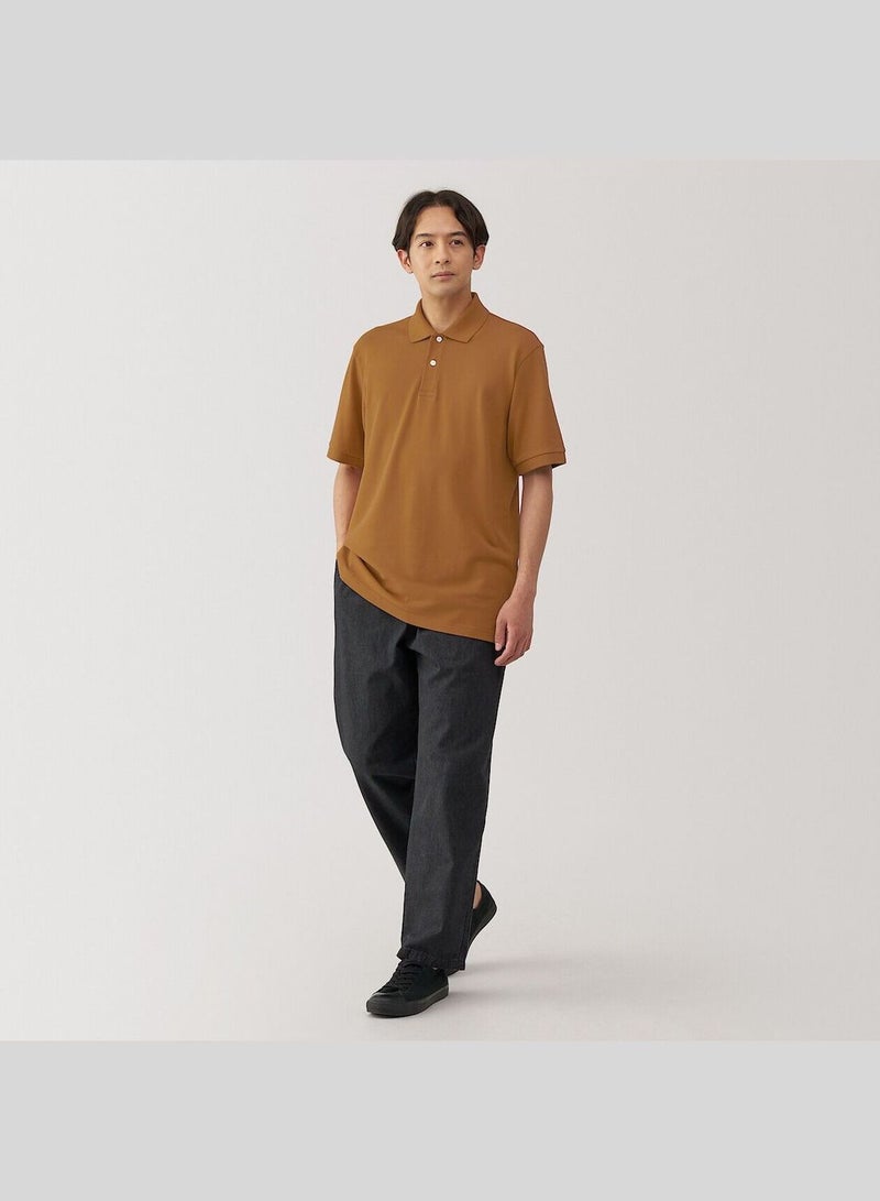 Washed Pique Short Sleeve Polo Shirt