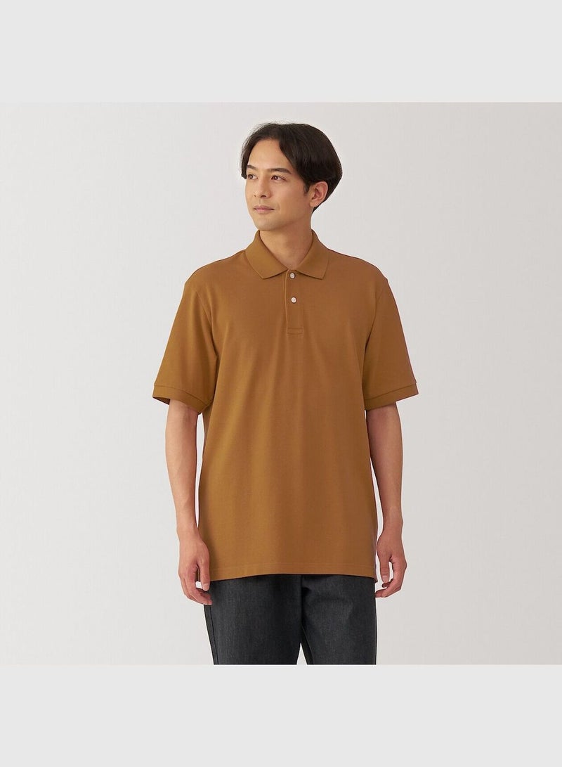 Washed Pique Short Sleeve Polo Shirt