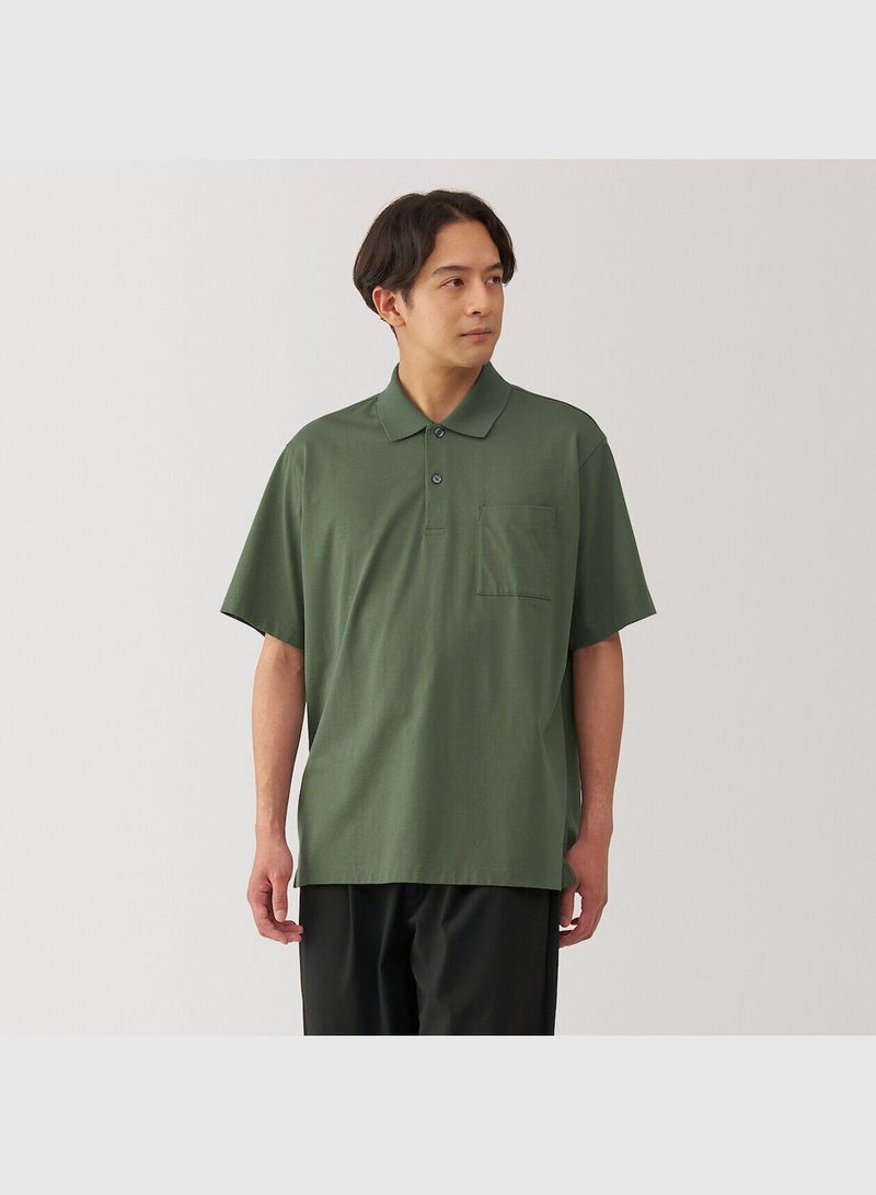 Washed Jersey Polo Shirt