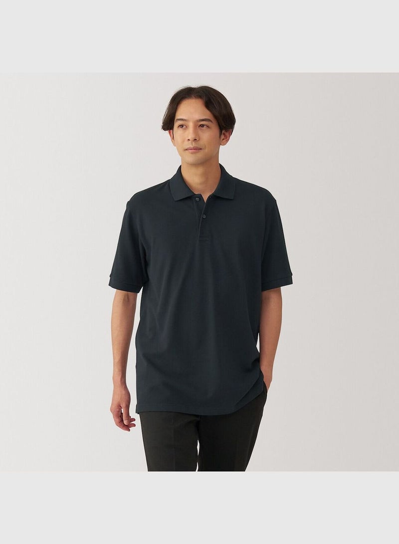 Washed Pique Short Sleeve Polo Shirt