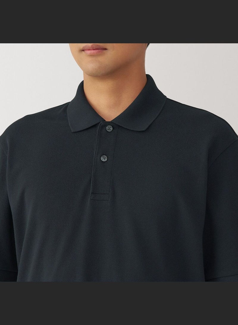 Washed Pique Short Sleeve Polo Shirt