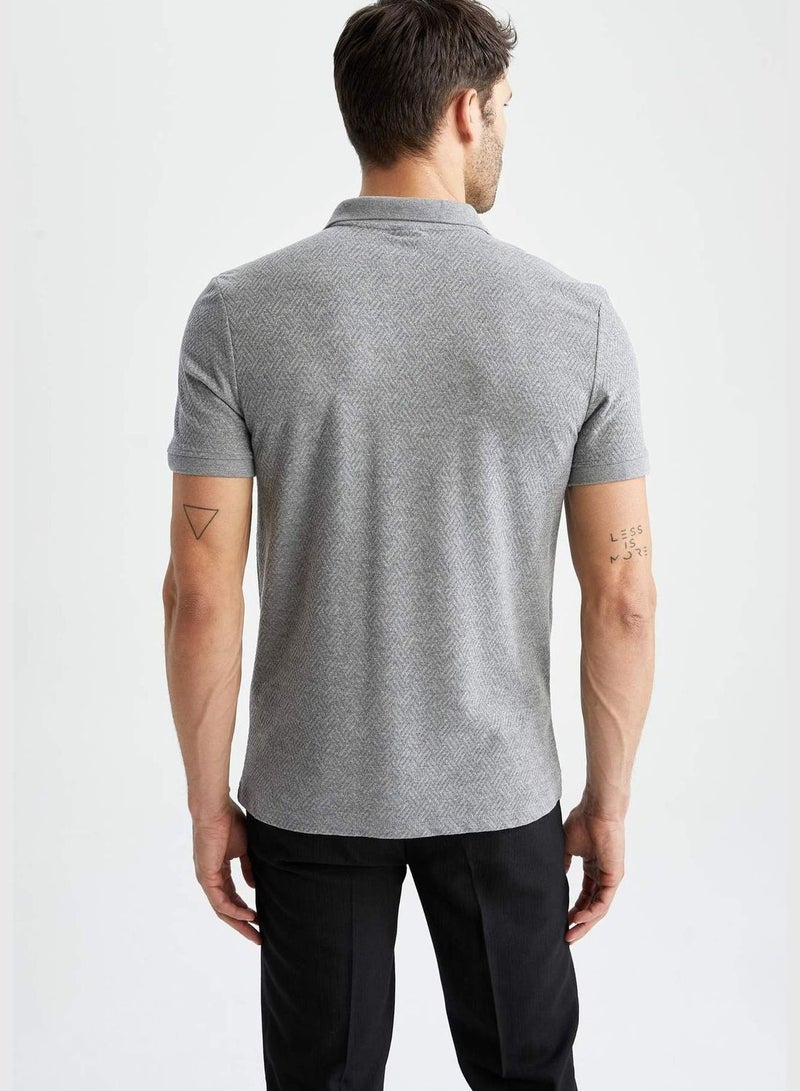 Modern Fit Basic Short Sleeve Polo Shirt