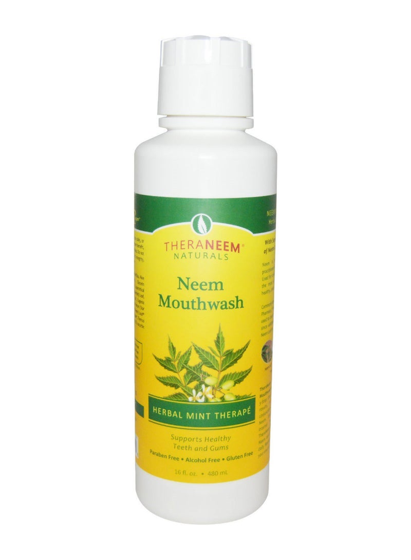 Herbal Mint Therapy TheraNeem Naturals Neem Mouthwash 480ml