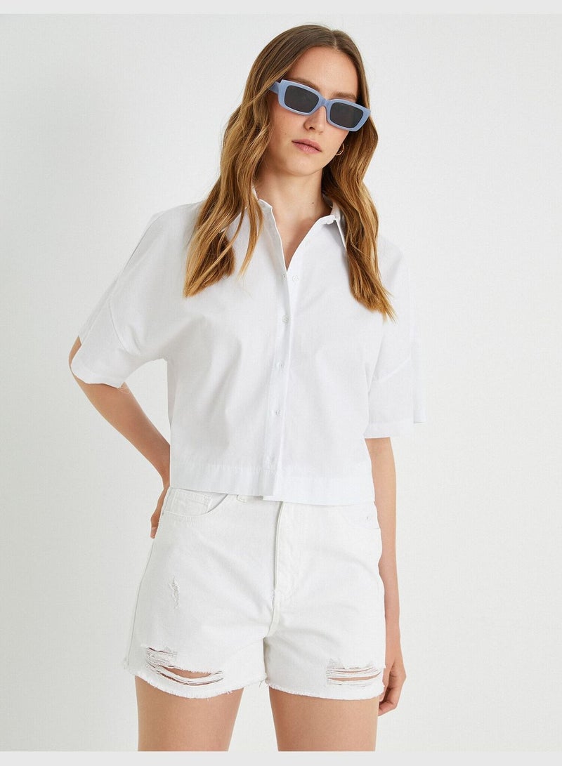 Cotton Shirt Short Sleeve