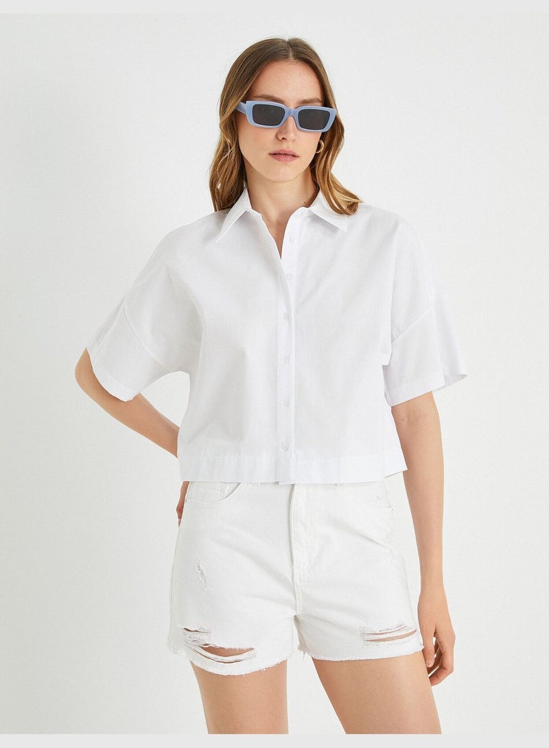 Cotton Shirt Short Sleeve