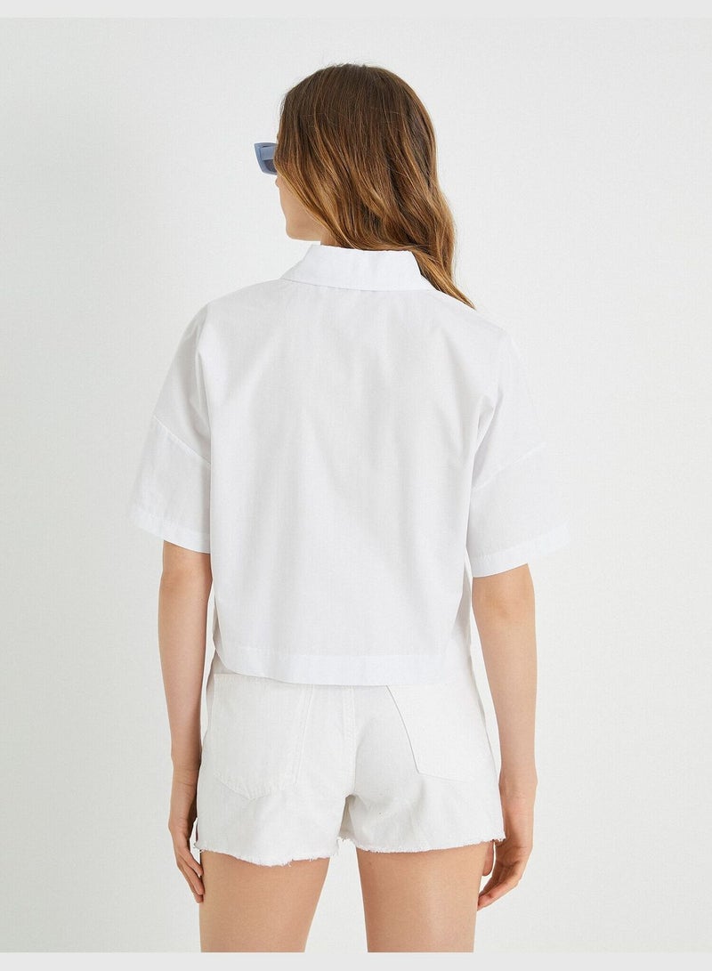 Cotton Shirt Short Sleeve