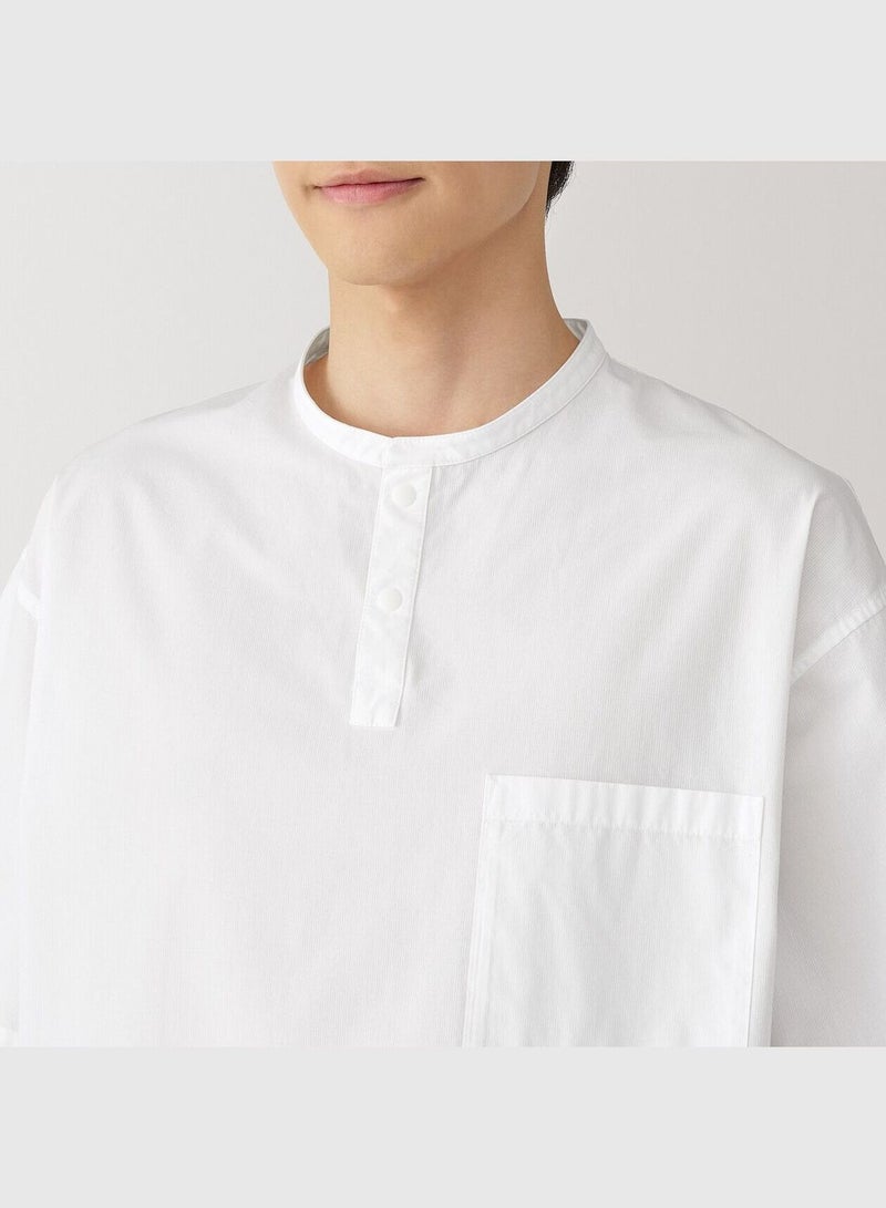 Cool Touch Henry Neck Short Sleeve Woven T-Shirt