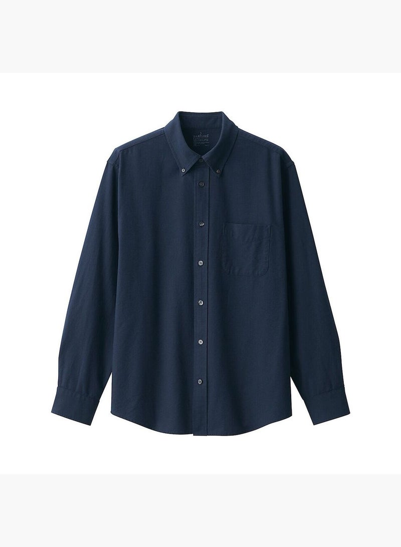 Washed Oxford Button Down Long Sleeve Shirt