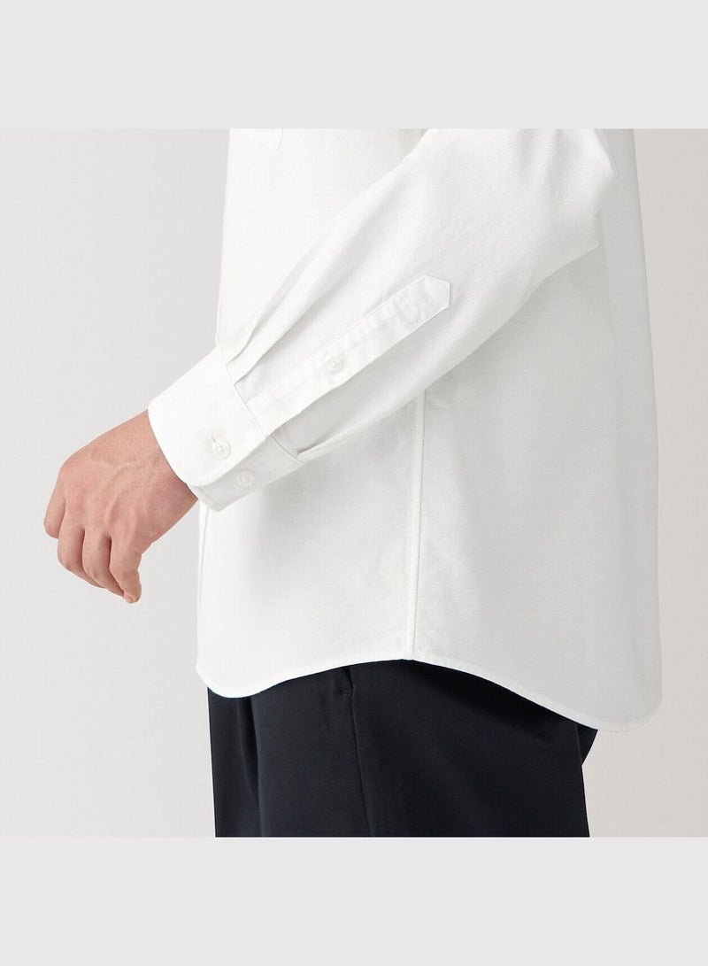 Washed Oxford Stand Collar Shirt