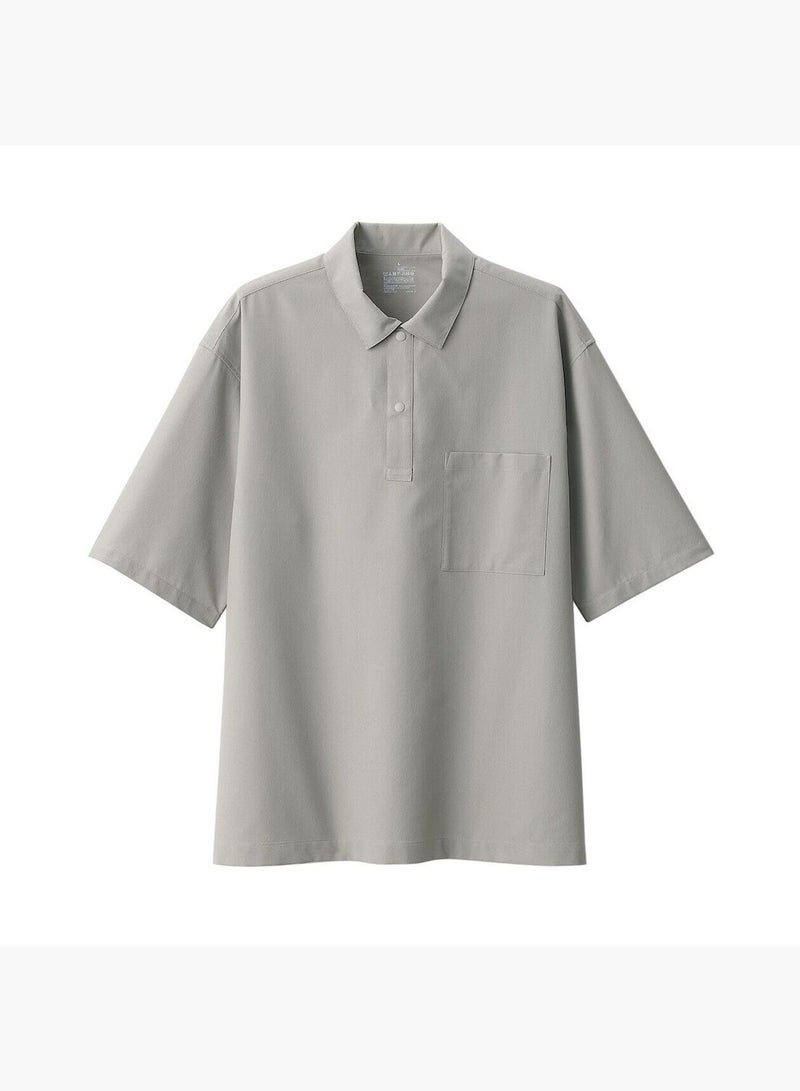 Breathable Half Sleeve Woven Polo Shirt