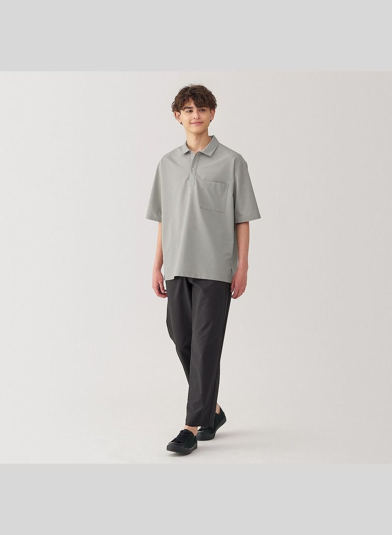 Breathable Half Sleeve Woven Polo Shirt