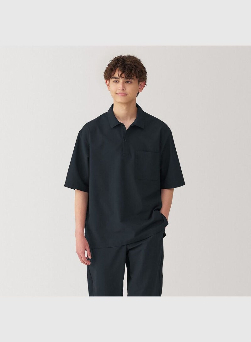 Breathable Half Sleeve Woven Polo Shirt