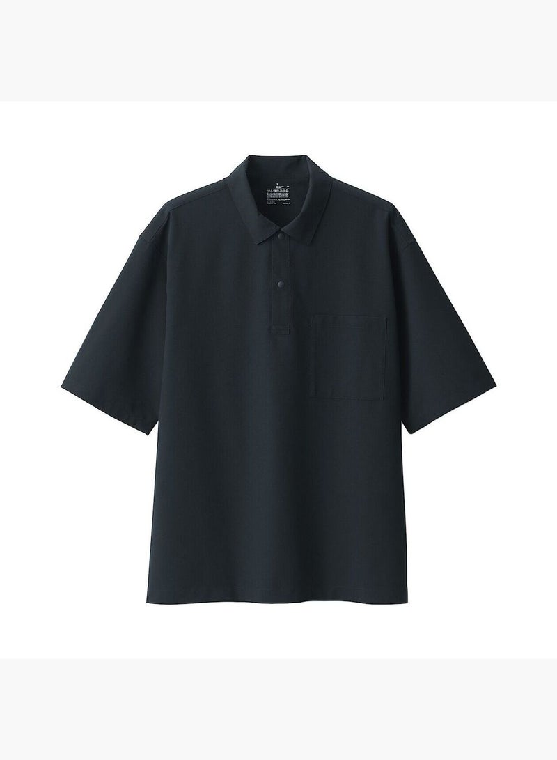 Breathable Half Sleeve Woven Polo Shirt