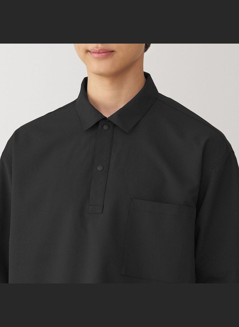 Breathable Half Sleeve Woven Polo Shirt