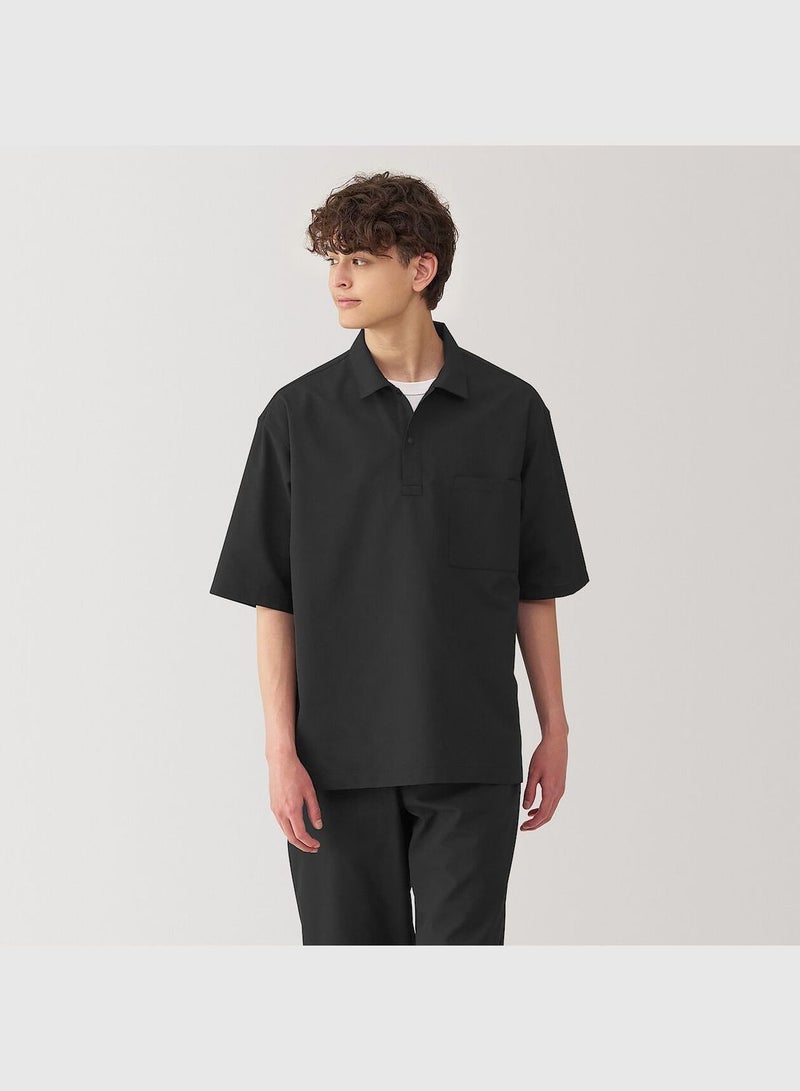 Breathable Half Sleeve Woven Polo Shirt