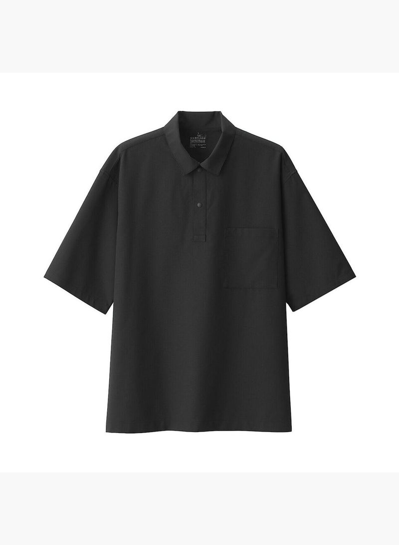 Breathable Half Sleeve Woven Polo Shirt