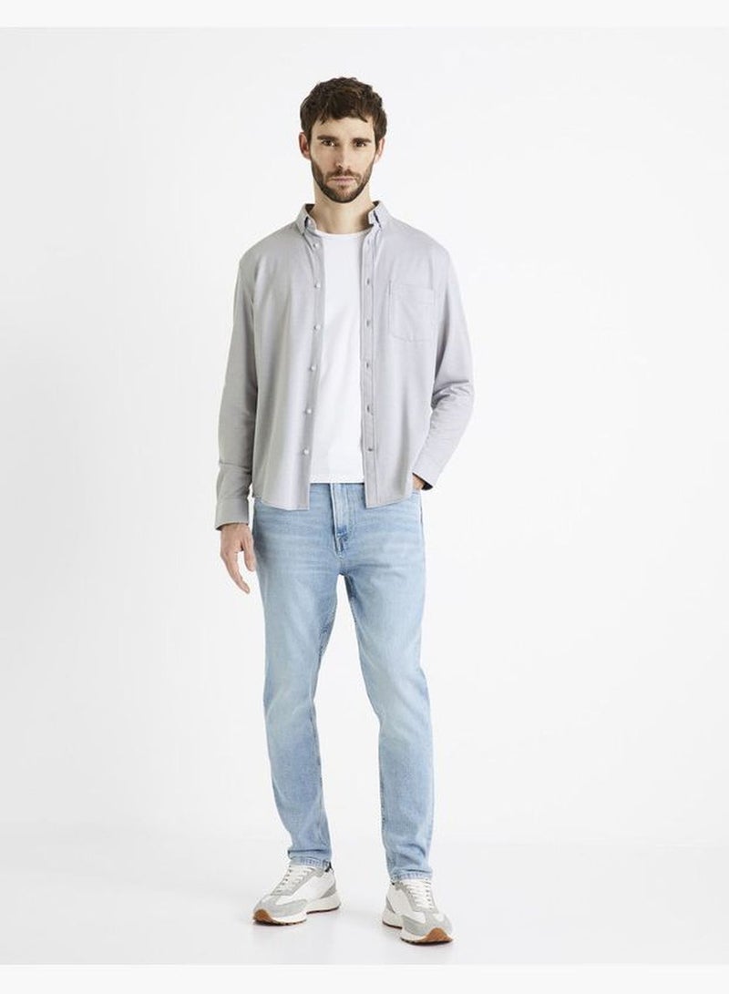 Celio Essential Long Sleeve Shirts - White