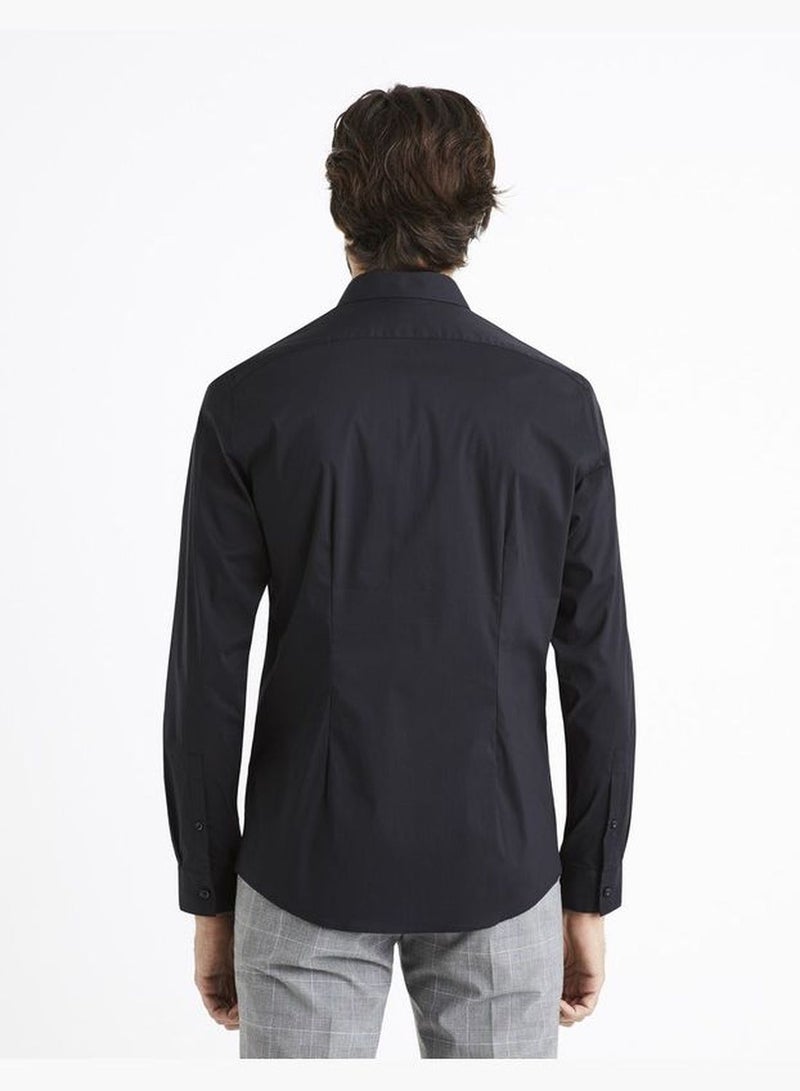 Celio Casual Long Sleeve Shirts - Black