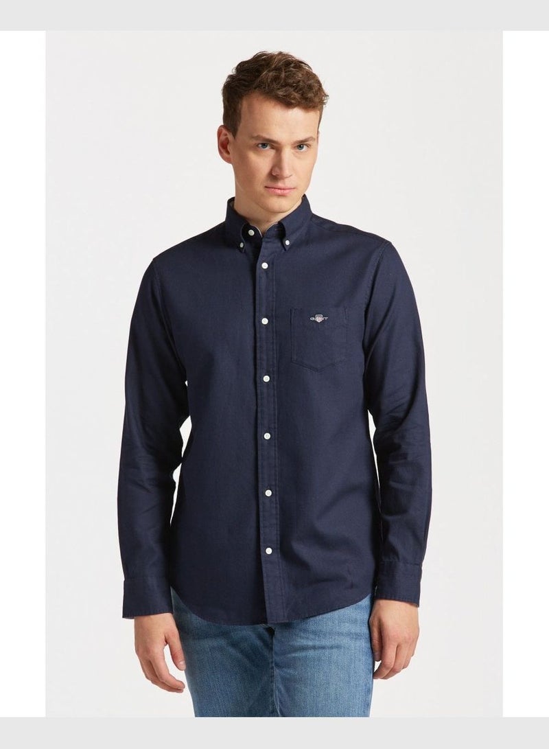 Gant Regular Fit Honeycomb Textured Weave Shirt